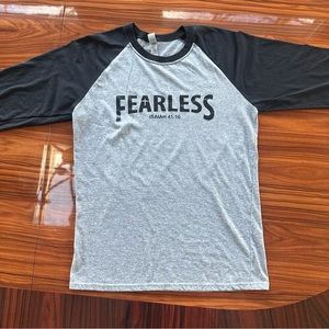 Fearless Isaiah 41:10 Christian Baseball Tee